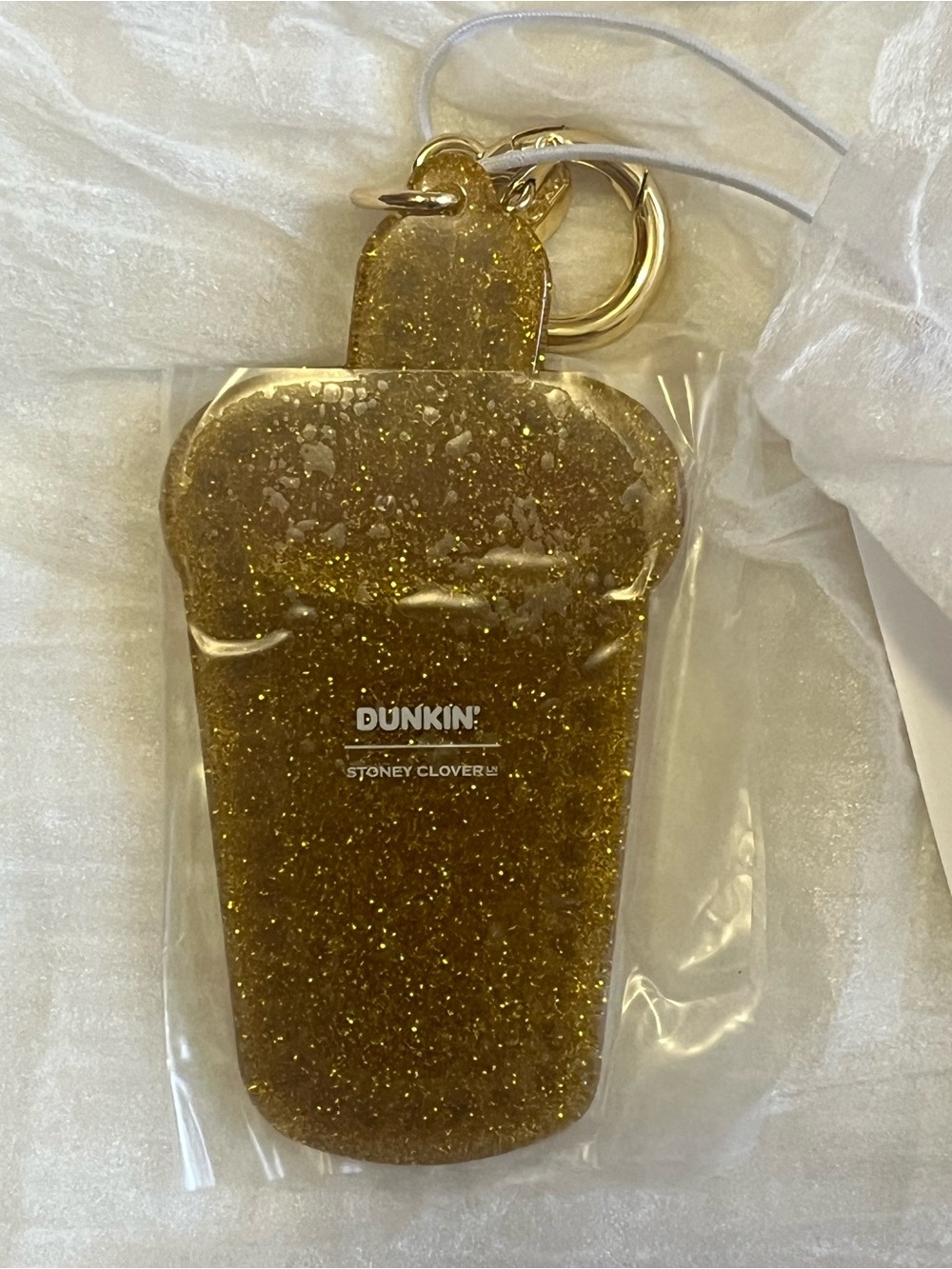 NWT Stoney Clover Lane Dunkin' Donuts Iced Coffee Bag Charm - Picture 7 of 7